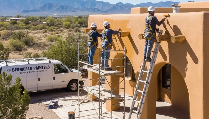 Professional Albuquerque, NM painting crew providing interior and exterior house painting services