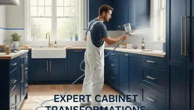 Professional cabinet painting in Albuquerque, NM for durable kitchen cabinet refinishing