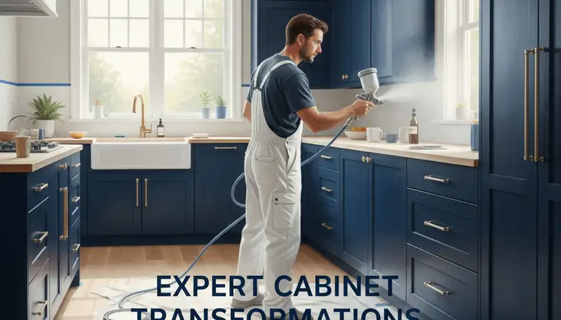 Professional cabinet painting in Albuquerque, NM for durable kitchen cabinet refinishing