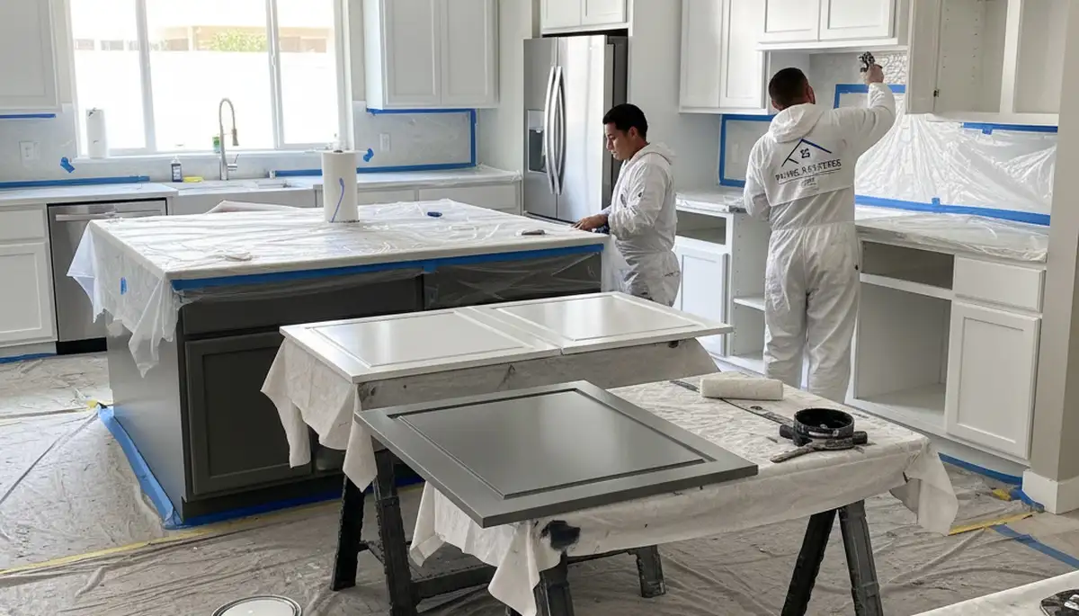 Cabinet painting in Albuquerque, NM for a smooth, durable kitchen finish