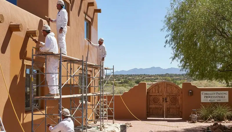 Albuquerque, NM painting crew providing professional interior and exterior house painting services