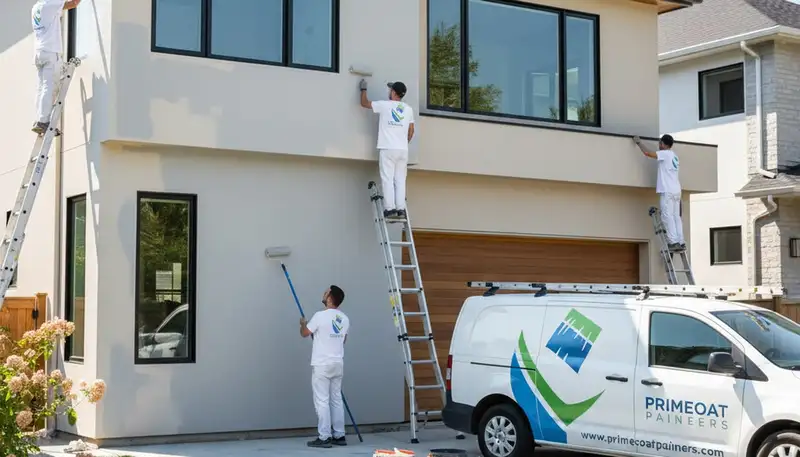 Exterior house painting in Albuquerque, NM for stucco homes with UV-resistant exterior paint