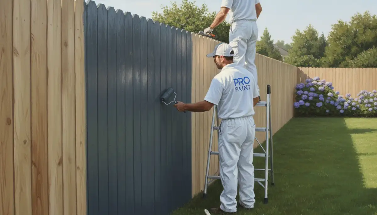 Albuquerque fence painting with durable exterior coating for wood protection and curb appeal