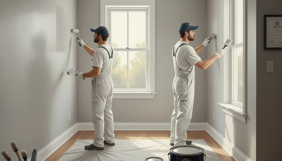 Interior house painting service in Albuquerque, NM for durable, dust-resistant wall finishes