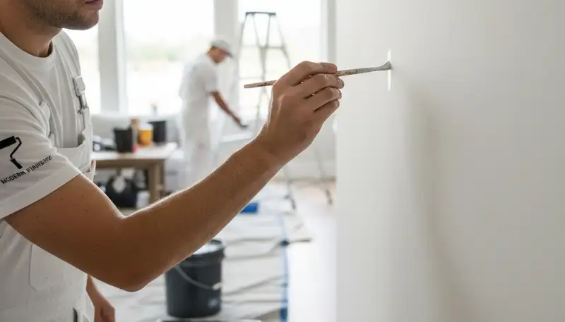 Albuquerque painters touching up stucco and trim for homes in Albuquerque, NM