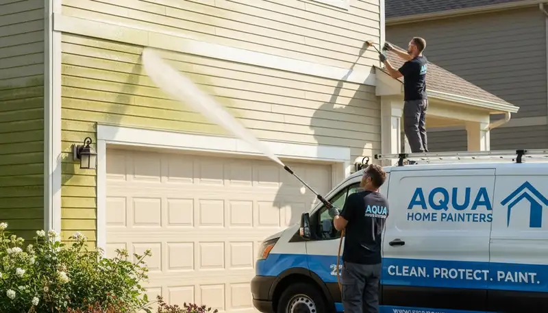 Vinyl siding pressure cleaning in Albuquerque, NM for dusty, weathered home exteriors